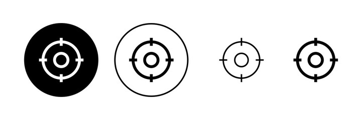 Target icon vector. goal icon vector. target marketing sign and symbol