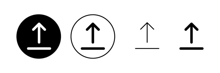 Upload icon vector. load data sign and symbol