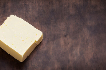 a picture of butter, processed milk, juicy and fatty, animal derived food