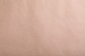 Texture of kraft paper bag as background, closeup