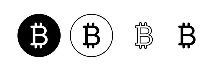 Bitcoin icon vector. bitcoin sign and symbol. payment symbol. cryptocurrency logo
