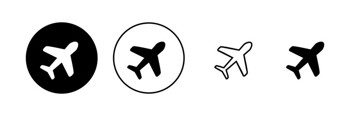 Plane icon vector. Airplane sign and symbol. Flight transport symbol. Travel sign. aeroplane