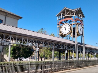 Clock at downtown Lafayette Louisiana 