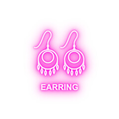 earring neon icon