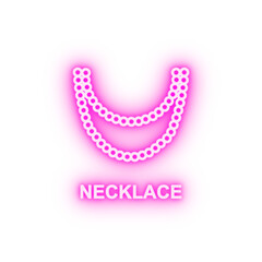 necklace neon icon