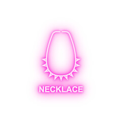 necklace neon icon