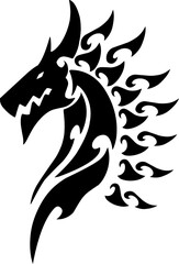Naklejka premium dragon tattoo design