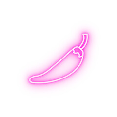 hot peppers neon icon