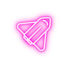 shuttle neon icon
