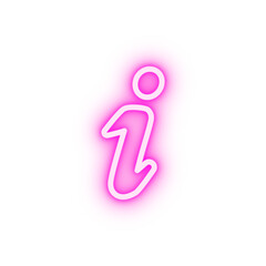 information character neon icon