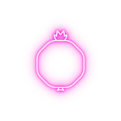 Garnet outline neon icon