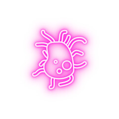 microbe neon icon