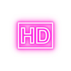 GD movie logo neon icon