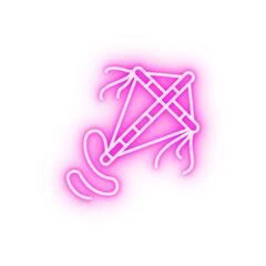 Kite neon icon