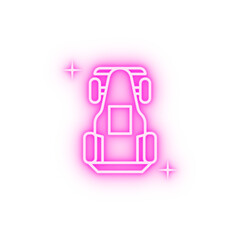 Racing sport neon icon