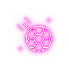 Obraz premium Soccer sport neon icon