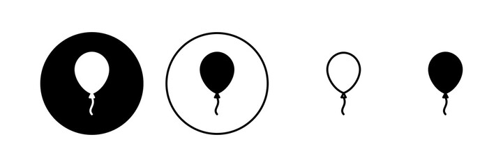 Balloon icon vector. Party balloon sign and symbol