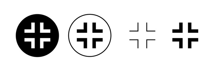 Obraz premium Fullscreen Icon vector. Expand to full screen sign and symbol. Arrows symbol