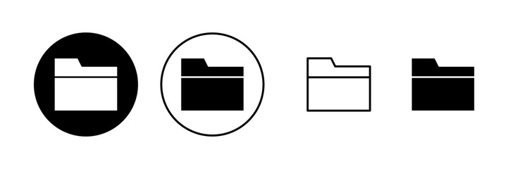 Folder icon vector. folder sign and symbol