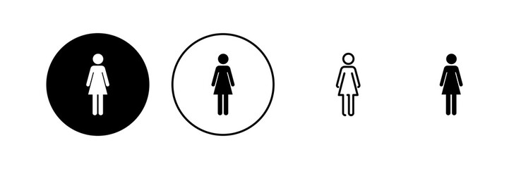 Female icon vector. woman sign and symbol