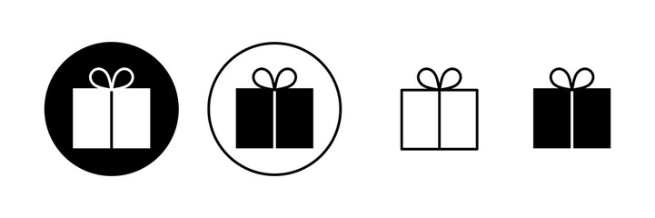 Gift icon vector. gift sign and symbol. birthday gift