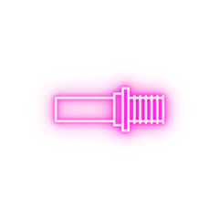 Plumber valve water neon icon