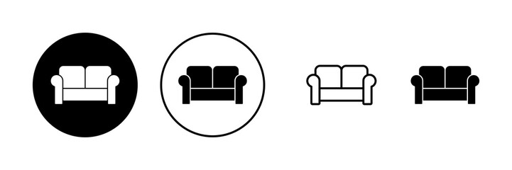 Sofa icon vector. sofa sign and symbol. furniture icon