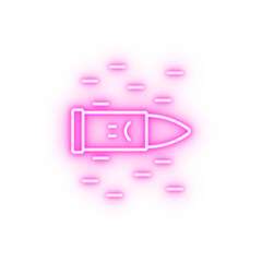 Bullet neon icon