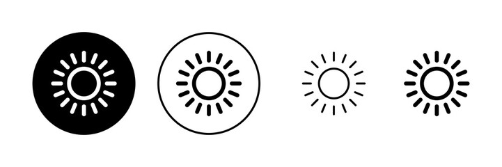Sun icon vector. Brightness sign and symbol