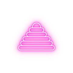 Rings toy neon icon