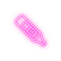 Test pregnancy neon icon