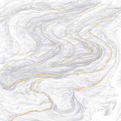 Gray Marble and golden lines Background