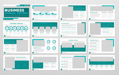 Business presentation layout template design with minimalist style and modern concept use for business proposal