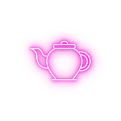 Teapot Holland neon icon