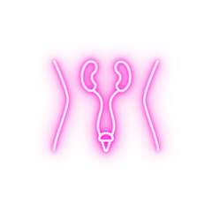 health urology medical neon icon