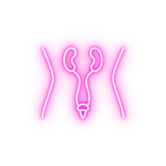 health urology medical neon icon
