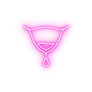 Health Bladder Pain Ureter Urinary Neon Icon