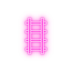 Rail neon icon