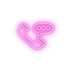 Phone neon icon