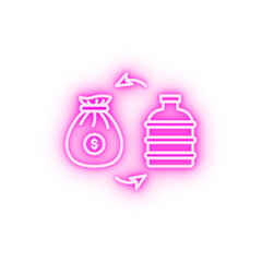 Fototapeta premium Trading neon icon