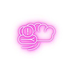 mental disorder disease medical neon icon