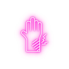 Obraz premium injury disease medical neon icon