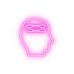 dizzy disease medical neon icon