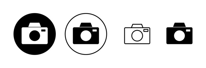 Camera icon vector. photo camera sign and symbol. photography icon.