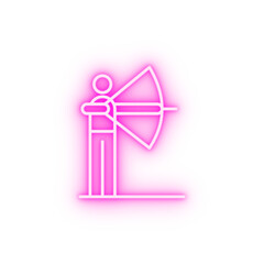 aim archery neon icon