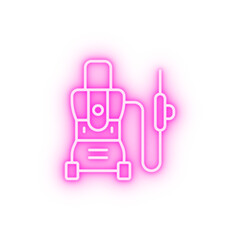 Pressure carwash neon icon