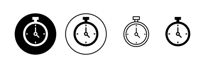 Stopwatch icon vector. Timer sign and symbol. Countdown icon. Period of time
