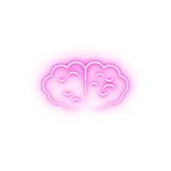 Brain Human brain neon icon