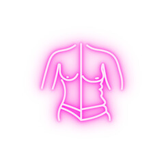 ideal girl fat girl neon icon