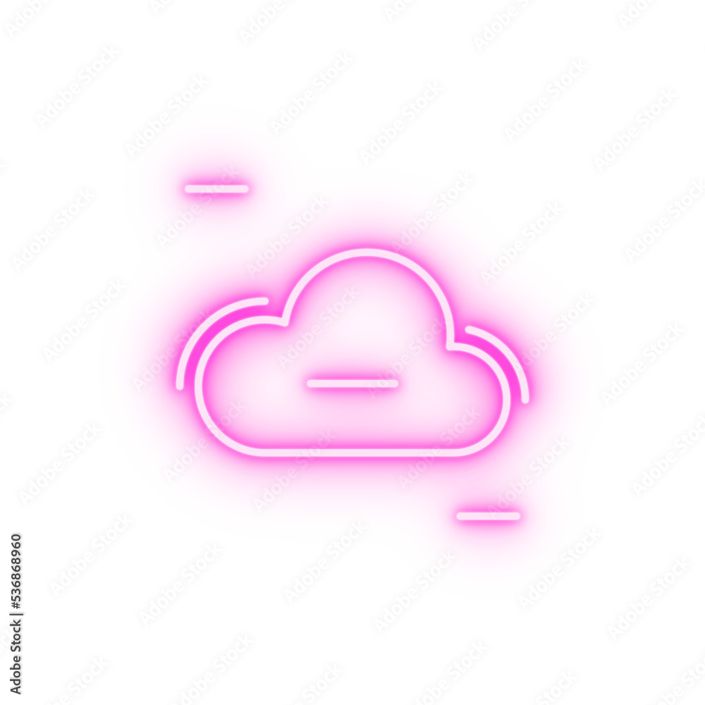 Wall mural cloud lost networking neon icon